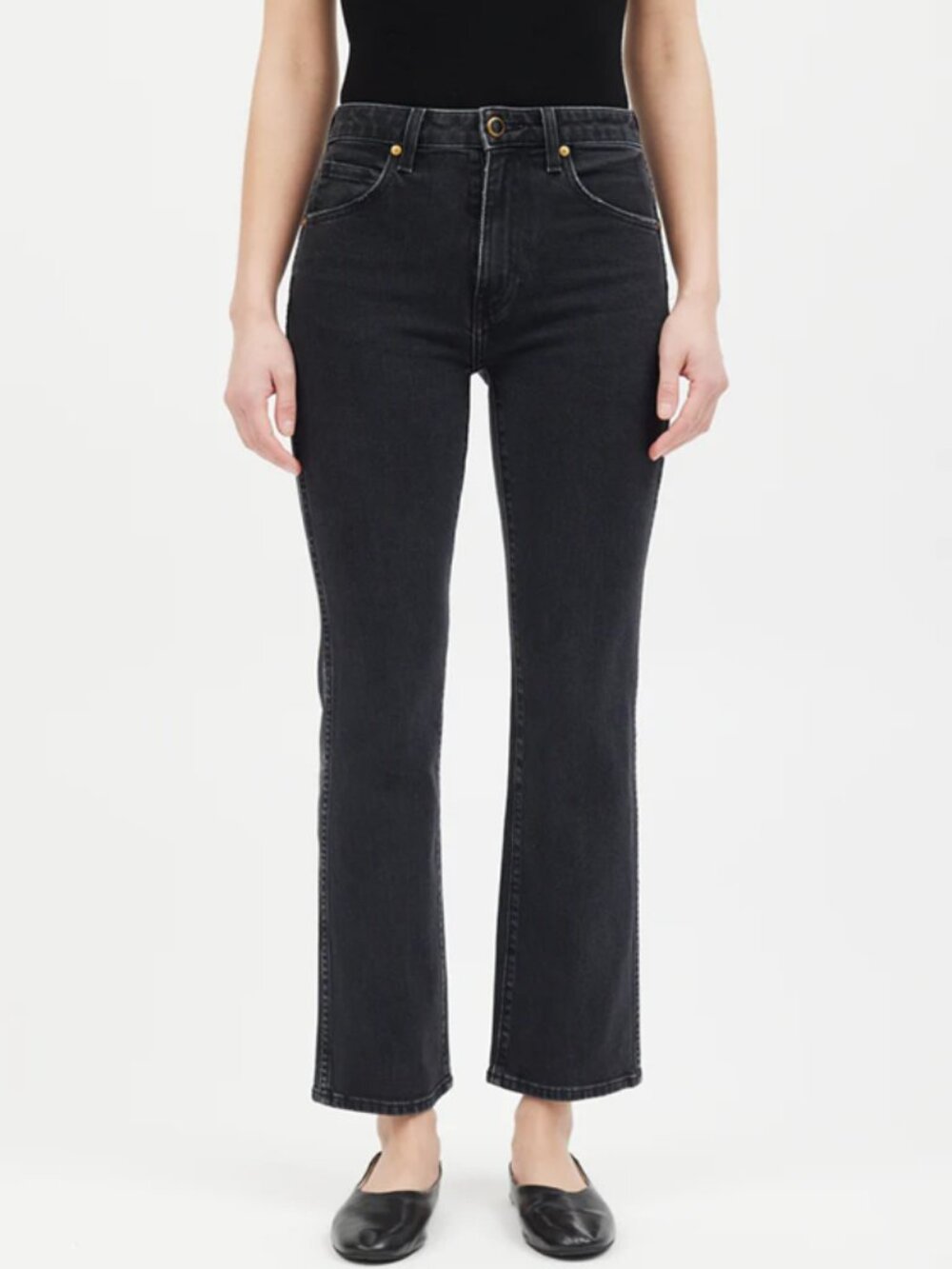 Khaite Vivian Jeans in Washed Black 26